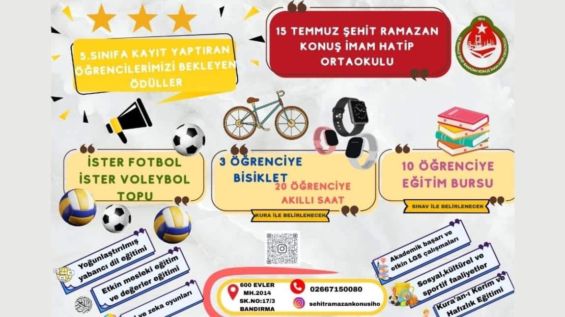 2025-2026 Eğitim-Öğretim Yılı Ön Kayıtlarımız Başlamıştır
